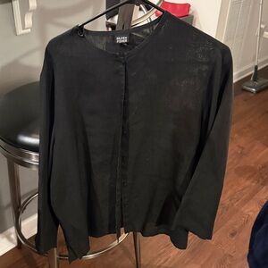 Eileen Fisher Charcoal Blouse